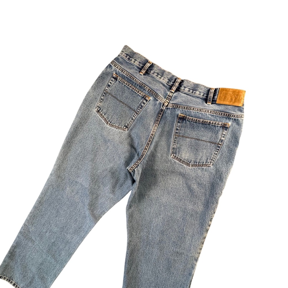CE Schmidt Workwear Jean Men 36x34 Light Wash Straight Leg Durable Utility Denim
